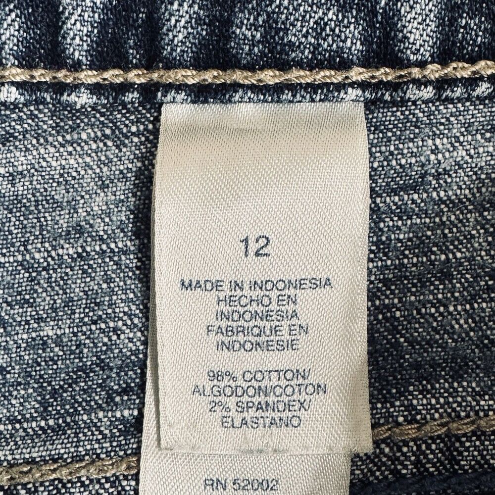 Tint Capri Jeans 12 (32x18.5) Blue Mid Rise Denim Stretch Womens Casual - Picture 5 of 8